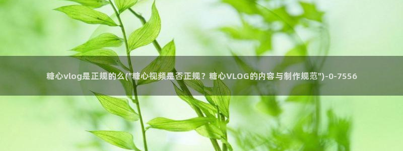  糖心vlog怎么看：糖心vlog是正规的么(\